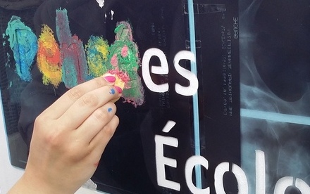 Détails de la fresque du lycée Blanqui - 2015